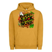 Pigment Peanut Butter Dope black Nurse juneteenth Urban Hoodie - Zillion Design Studio