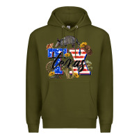 Army Green texas tx Premium Hoodie - Zillion Design Studio