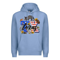Colony Blue texas tx Premium Hoodie - Zillion Design Studio