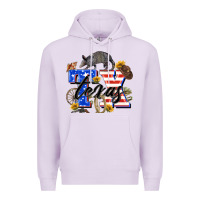 Lilac texas tx Premium Hoodie - Zillion Design Studio