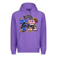 Purple texas tx Premium Hoodie - Zillion Design Studio