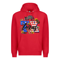 Red texas tx Premium Hoodie - Zillion Design Studio