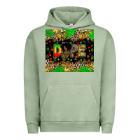 Pigment Oil Green dope juneteenth Urban Hoodie - Zillion Design Studio