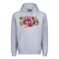 Heather Grey tie dye mom Premium Hoodie - Zillion Design Studio
