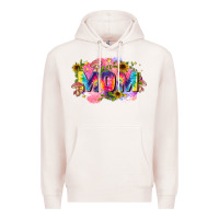 Pale Pink tie dye mom Premium Hoodie - Zillion Design Studio