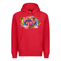 Red tie dye mom Premium Hoodie - Zillion Design Studio