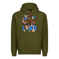 Army Green trust in the lord Premium Hoodie - Zillion Design Studio