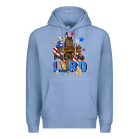 Colony Blue trust in the lord Premium Hoodie - Zillion Design Studio