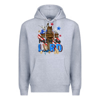 Heather Grey trust in the lord Premium Hoodie - Zillion Design Studio