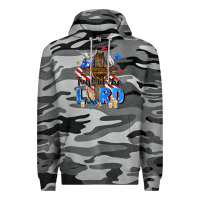 Slate Camo trust in the lord Premium Hoodie - Zillion Design Studio