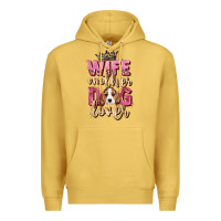 Antique Gold wife mother dog lover Premium Hoodie - Zillion Design Studio