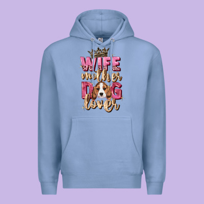 Wife Mother Dog Lover Premium Hoodie Designed By Zillion Design Studio