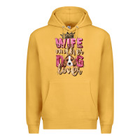 Mustard wife mother dog lover Premium Hoodie - Zillion Design Studio