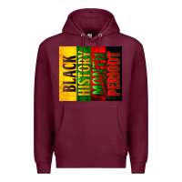 Burgundy Black History Month periodt Premium Hoodie - Zillion Design Studio