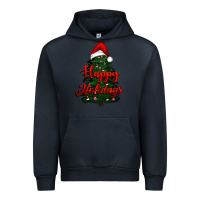 Navy happy holidays christmas tree Urban Hoodie - RanaPortraitStore