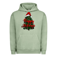 Pigment Oil Green happy holidays christmas tree Urban Hoodie - RanaPortraitStore