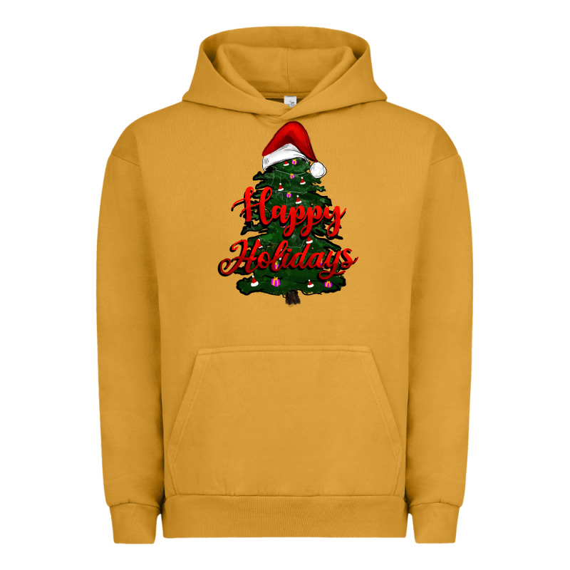 Happy Holidays Christmas Tree Urban Hoodie by RanaPortraitStore | Teevron