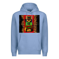 Colony Blue Black Premium Hoodie - Zillion Design Studio