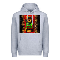Heather Grey Black Premium Hoodie - Zillion Design Studio