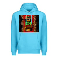 Ocean Blue Black Premium Hoodie - Zillion Design Studio