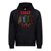 Black holly jolly Christmas trees Urban Hoodie - RanaPortraitStore