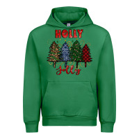 Emerald holly jolly Christmas trees Urban Hoodie - RanaPortraitStore
