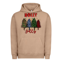 Pigment Burro holly jolly Christmas trees Urban Hoodie - RanaPortraitStore