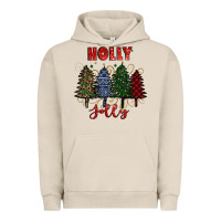 Pigment French Oak holly jolly Christmas trees Urban Hoodie - RanaPortraitStore
