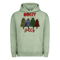 Pigment Oil Green holly jolly Christmas trees Urban Hoodie - RanaPortraitStore