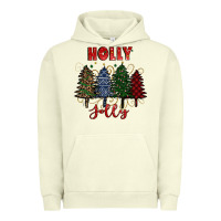 Pigment Pistachio holly jolly Christmas trees Urban Hoodie - RanaPortraitStore
