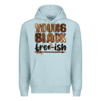 Blue Mist Young black free-ish Premium Hoodie - Zillion Design Studio