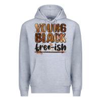 Heather Grey Young black free-ish Premium Hoodie - Zillion Design Studio