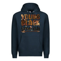 Navy Young black free-ish Premium Hoodie - Zillion Design Studio