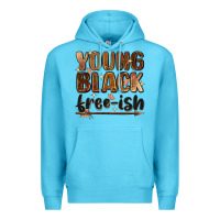 Ocean Blue Young black free-ish Premium Hoodie - Zillion Design Studio