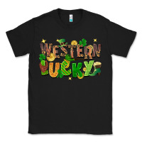 Black Western Lucky Classic Tee - FaDigitalArtStudio