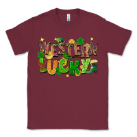 Burgundy Western Lucky Classic Tee - FaDigitalArtStudio