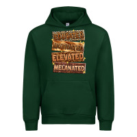 Forest Green Educated motivated elevated melanated Urban Hoodie - Zillion Design Studio
