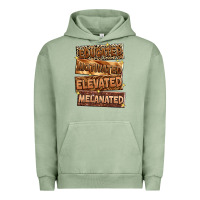 Pigment Oil Green Educated motivated elevated melanated Urban Hoodie - Zillion Design Studio
