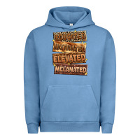 Pigment Pebble Blue Educated motivated elevated melanated Urban Hoodie - Zillion Design Studio