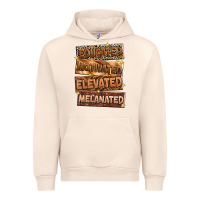Sandshell Educated motivated elevated melanated Urban Hoodie - Zillion Design Studio