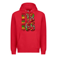 Red 1865 Juneteenth Premium Hoodie - Zillion Design Studio