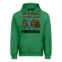Emerald merry christmas trees Urban Hoodie - RanaPortraitStore