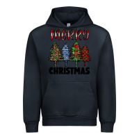 Navy merry christmas trees Urban Hoodie - RanaPortraitStore