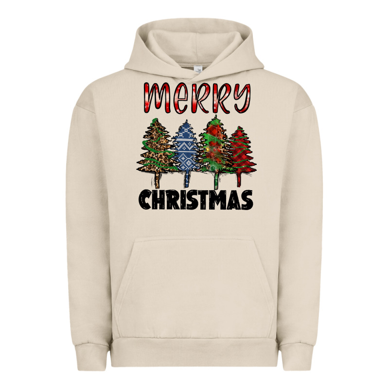 Merry Christmas Trees Urban Hoodie by RanaPortraitStore | Teevron