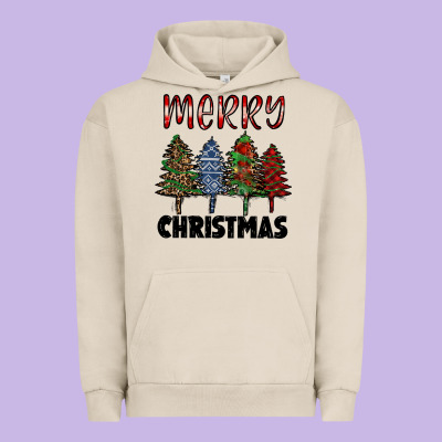 Merry Christmas Trees Urban Hoodie Designed By Ranaportraitstore