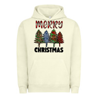 Pigment Pistachio merry christmas trees Urban Hoodie - RanaPortraitStore