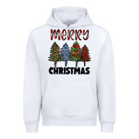 White merry christmas trees Urban Hoodie - RanaPortraitStore