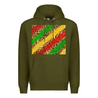 Army Green African colors leopard Premium Hoodie - Zillion Design Studio
