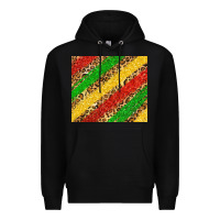 Black African colors leopard Premium Hoodie - Zillion Design Studio