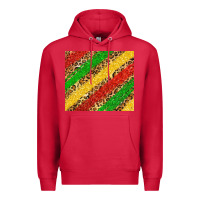 Cardinal African colors leopard Premium Hoodie - Zillion Design Studio